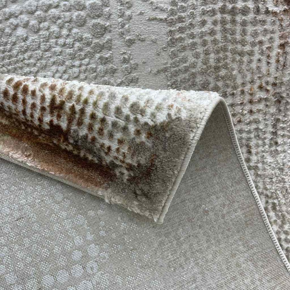 سجاد الماس تركي مودرن 30108A فيزون برتقالي 150*220