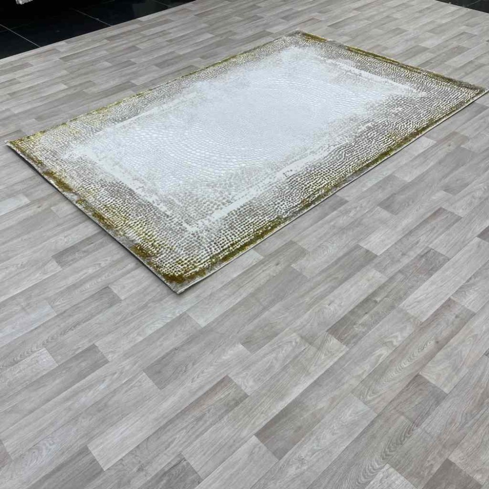 سجاد الماس تركي مودرن 30108A فيزون ذهبي 150*220