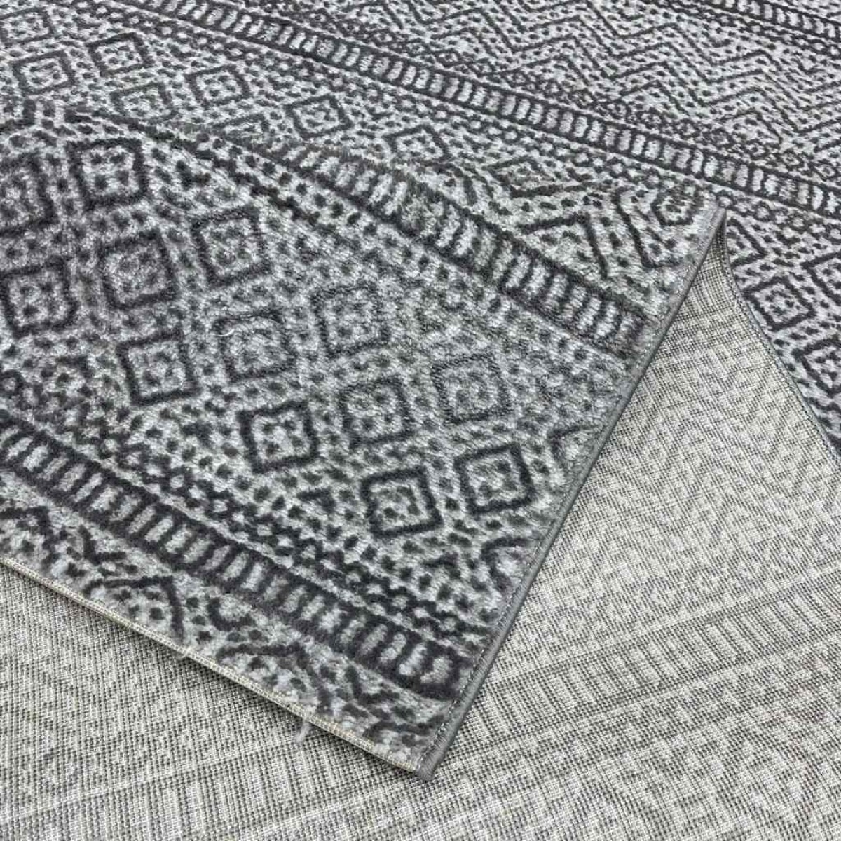 سجاد الماس تركي مودرن 10908A رصاصي غامق 200*300 سجاد الماس تركي مودرن 10908A رصاصي غامق 200*300