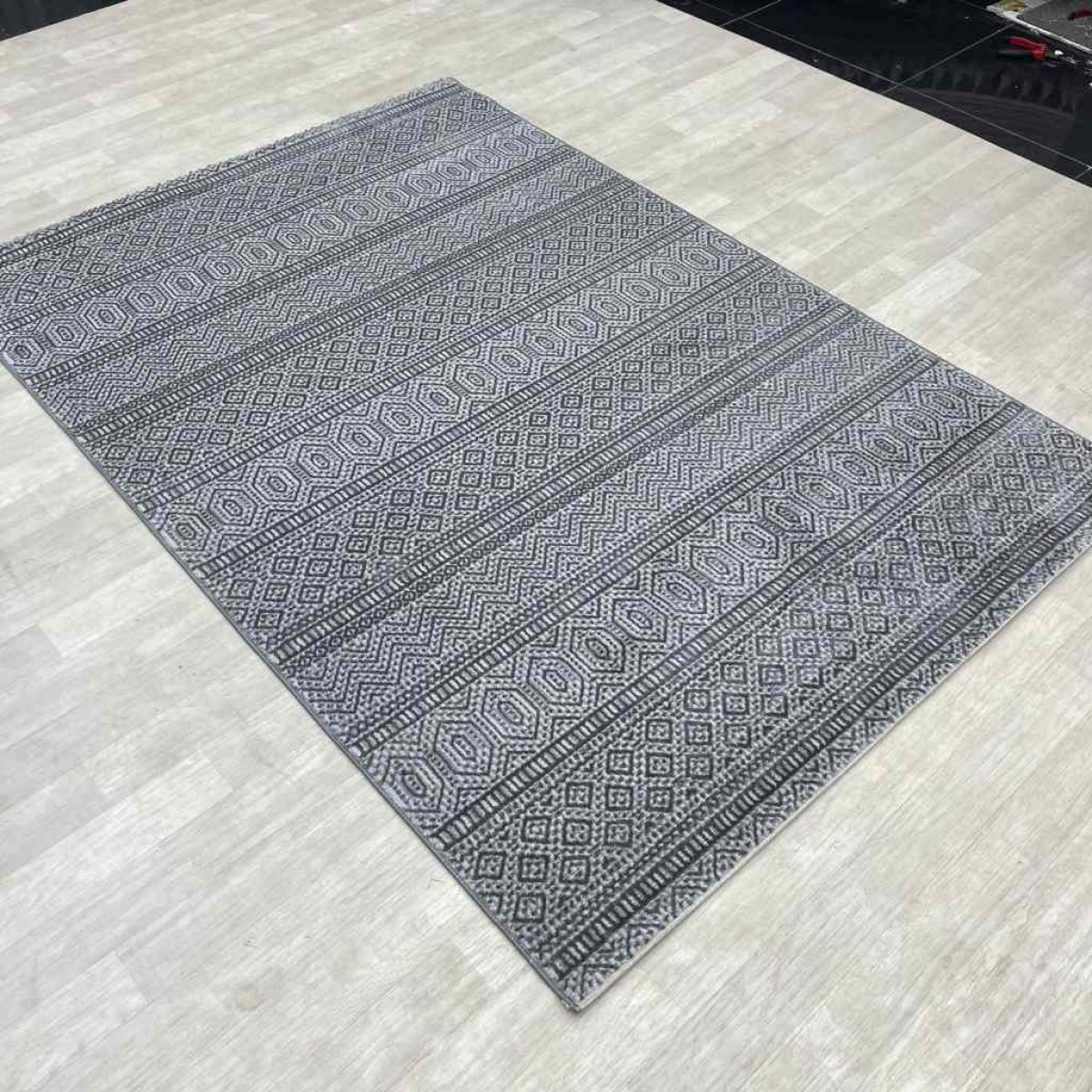 سجاد الماس تركي مودرن 10908A رصاصي غامق 200*300 سجاد الماس تركي مودرن 10908A رصاصي غامق 200*300