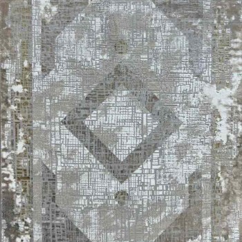 سجاد الماس تركي مودرن 30009A ذهبي رصاصي 150*220