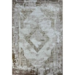 سجاد الماس تركي مودرن 30009A كريم ذهبي 150*220