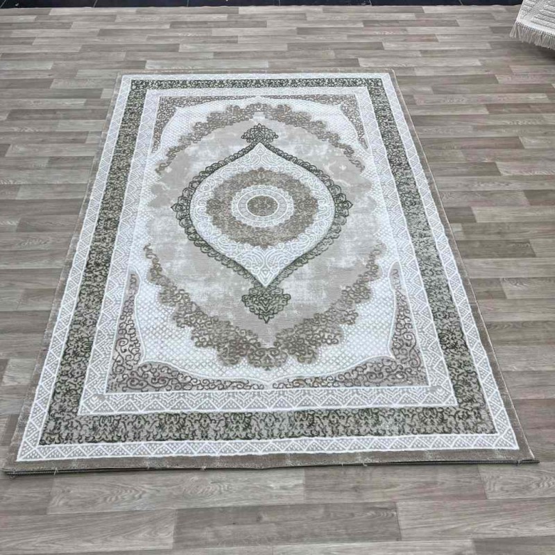 سجاد الماس تركي مودرن 30055B فيزون اخضر 150*220 سجاد الماس تركي مودرن 30055B فيزون اخضر 150*220