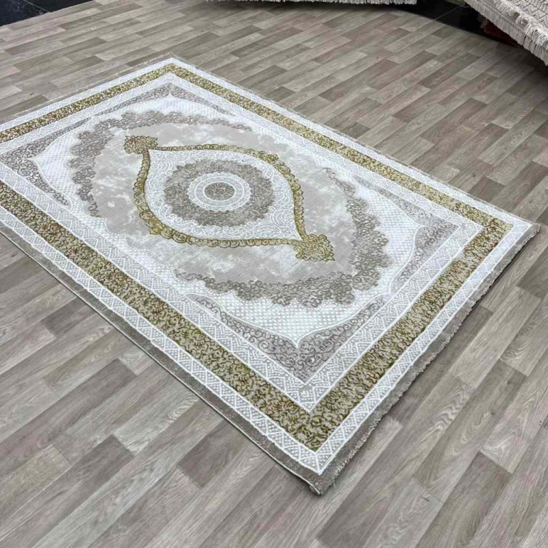 سجاد الماس تركي مودرن 30055B فيزون ذهبي 200*300 سجاد الماس تركي مودرن 30055B فيزون ذهبي 200*300
