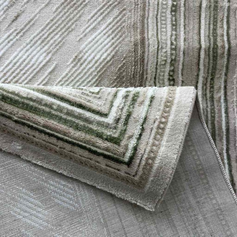 سجاد الماس تركي مودرن 30095 بيج زيتي 200*300