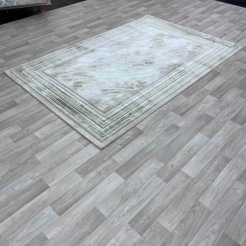 سجاد الماس تركي مودرن 30095 بيج زيتي 200*300