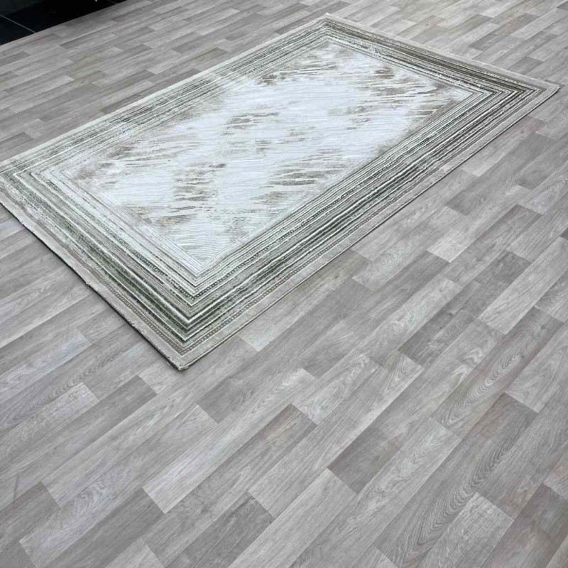 سجاد الماس تركي مودرن 30095 بيج زيتي 200*300