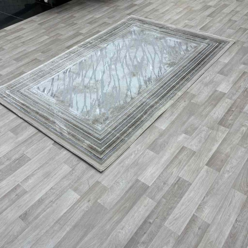 سجاد الماس تركي مودرن 30095 رصاصي بني 250*350