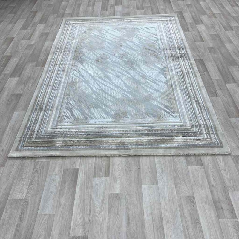 سجاد الماس تركي مودرن 30095 رصاصي بني 250*350