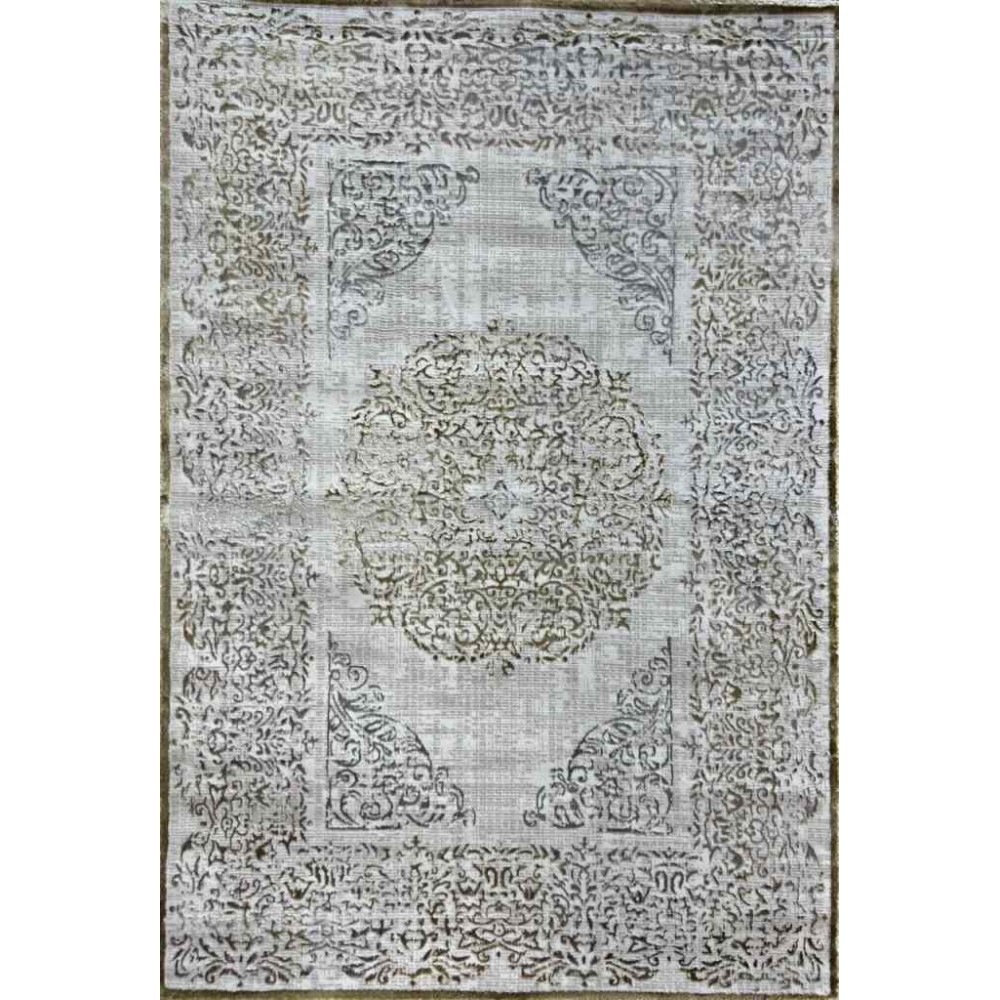 سجاد الماس تركي مودرن 35007A بيج ذهبي 150*220