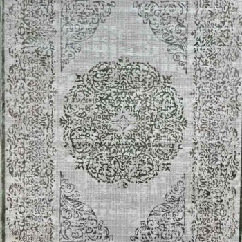 سجاد تركي حديث الماس 35007A بيج أخضر مقاس 200*300