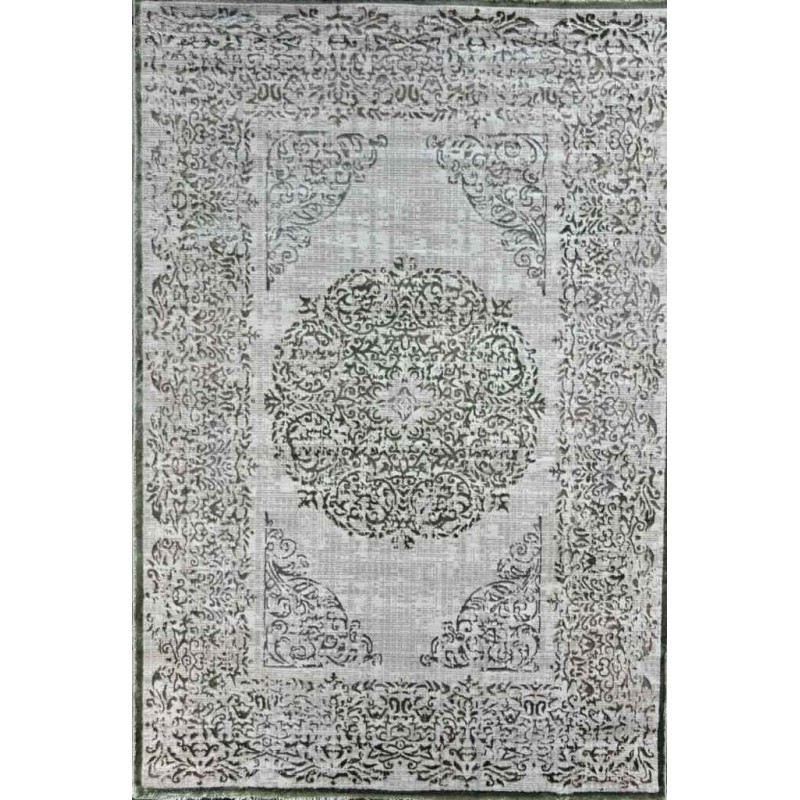 سجاد تركي حديث الماس 35007A بيج أخضر مقاس 150*220