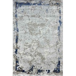 سجاد الماس تركي مودرن 35023D كريم ملون تركواز 150*220