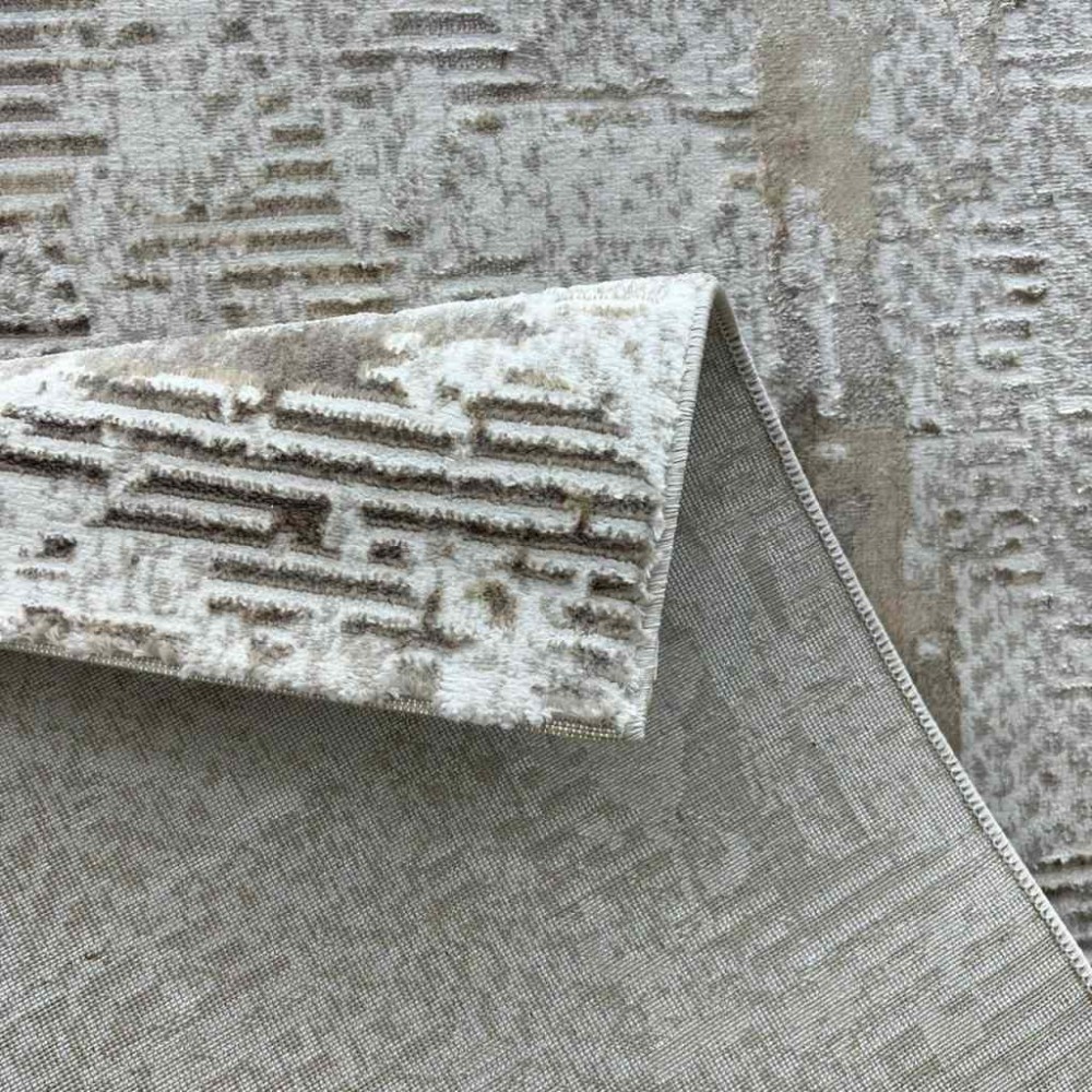 سجاد الماس تركي مودرن 35023D بيج برتقالي 200*300