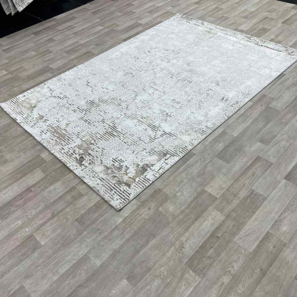 سجاد الماس تركي مودرن 35023D بيج برتقالي 200*300