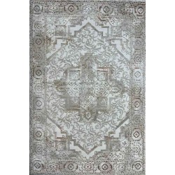 سجاد الماس تركي مودرن 35043A بيج برتقالي 200*300