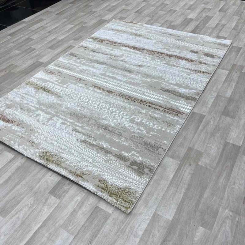 سجاد الماس تركي مودرن 30096A فيزون برتقالي 250*350