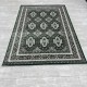 Turkish classic diamond carpet 10939A green color size 150*220