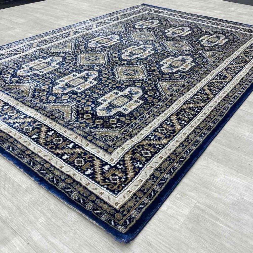 سجاد الماس كلاسيك تركي 10939A لون كحلي مقاس 150*220