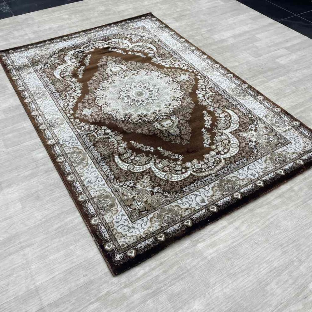 سجاد الماس كلاسيك تركي 10941A لون بني مقاس 150*220