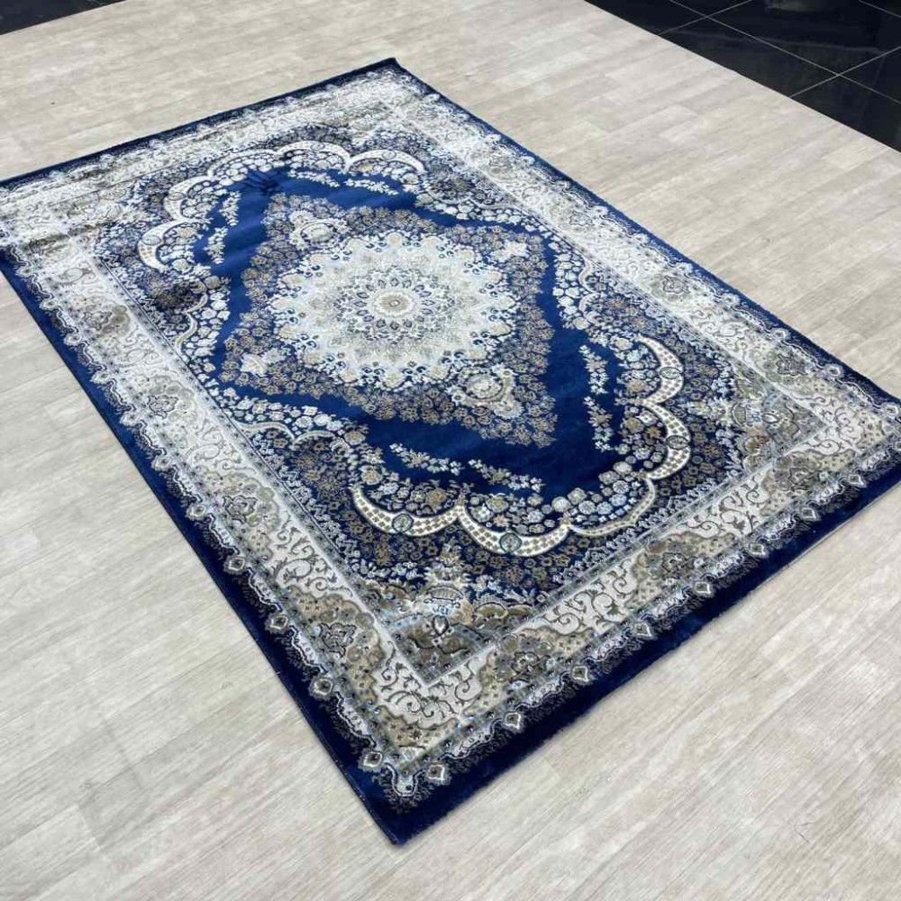 سجاد الماس كلاسيك تركي 10941A لون كحلي مقاس 150*220