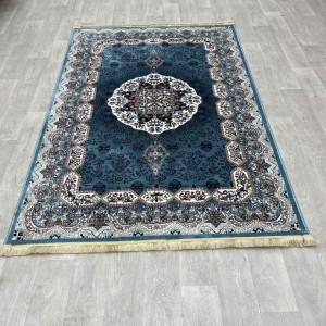 سجاد تركي كاشان 1019A سماوي مقاس 200*200