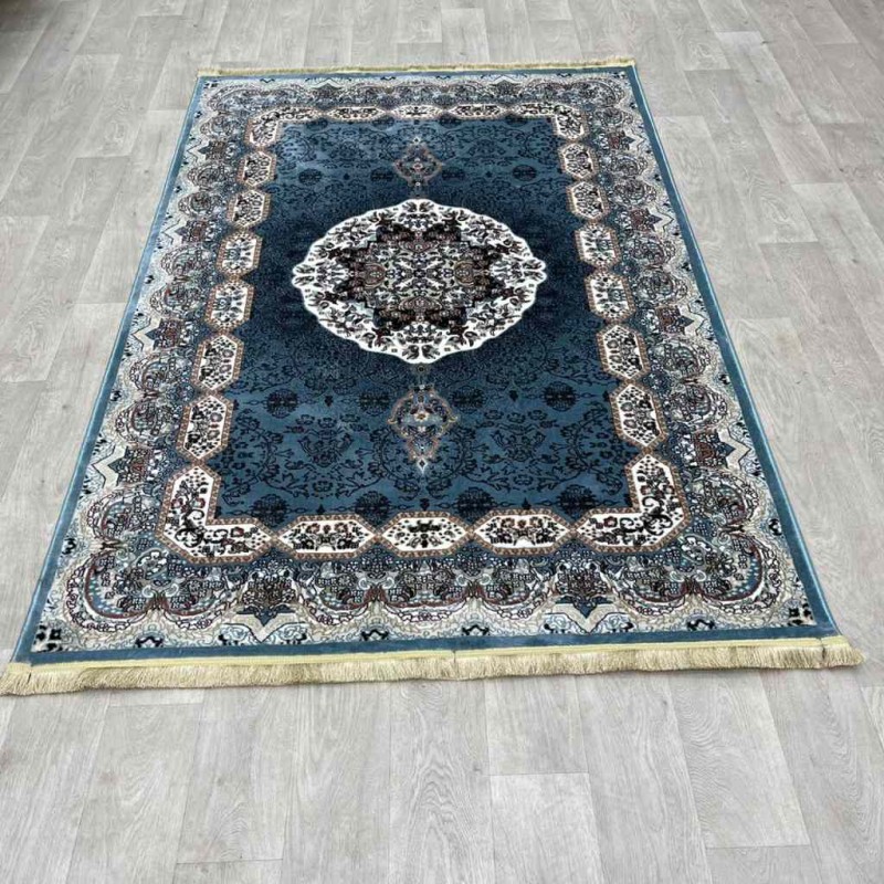 سجاد تركي كاشان 1019A سماوي مقاس 100*300