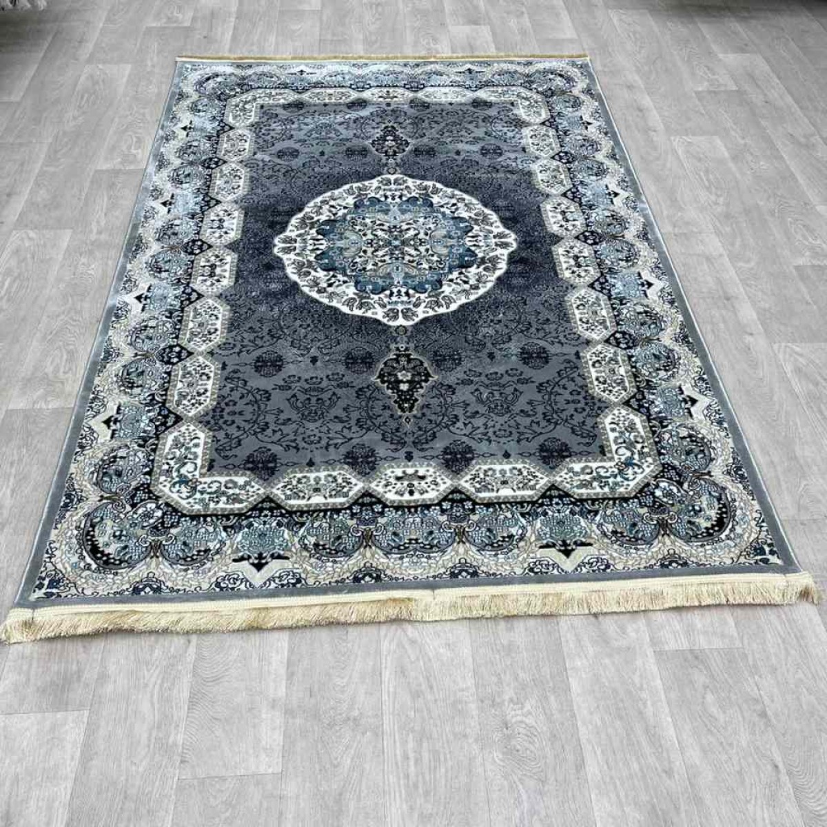 سجاد تركي كاشان 1019A رصاصي مقاس 200*300 سجاد تركي كاشان 1019A 11ملى رصاصي مقاس 200*300