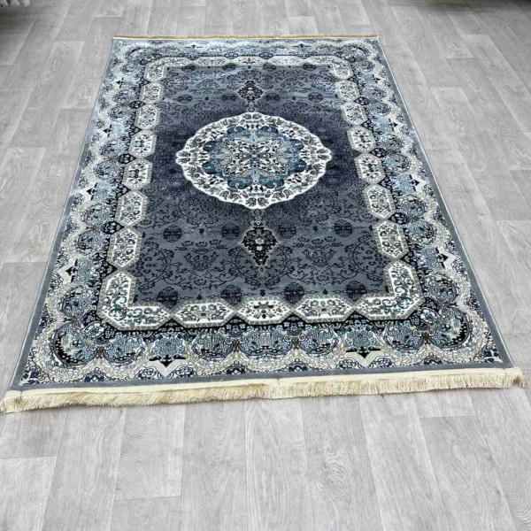 سجاد تركي كاشان 1019A رصاصي مقاس 150*150