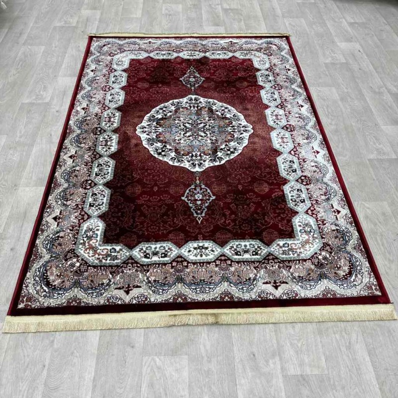 سجاد تركي كاشان دائري 1019A احمر مقاس 400*400