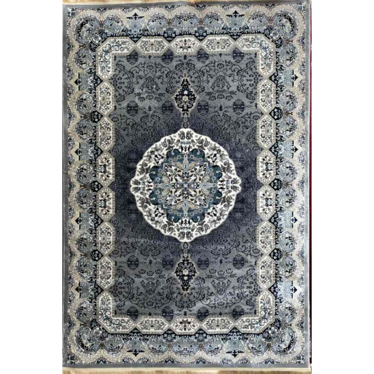 سجاد تركي كاشان 1019A رصاصي مقاس 200*300 سجاد تركي كاشان 1019A 11ملى رصاصي مقاس 200*300