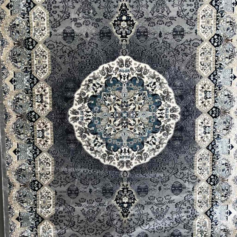 سجاد تركي كاشان 1019A رصاصي مقاس 500*800