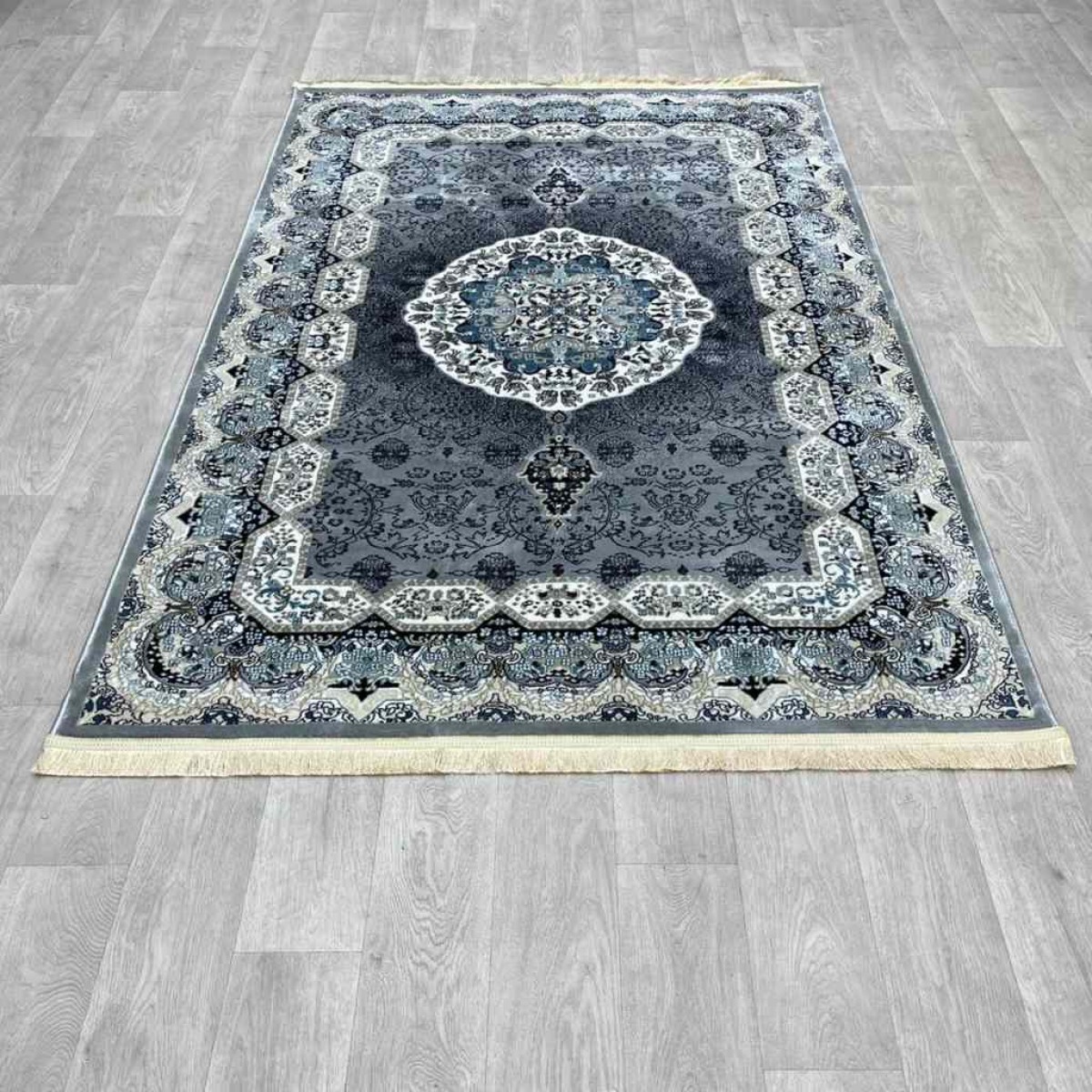 سجاد تركي كاشان 1019A رصاصي مقاس 200*300 سجاد تركي كاشان 1019A 11ملى رصاصي مقاس 200*300