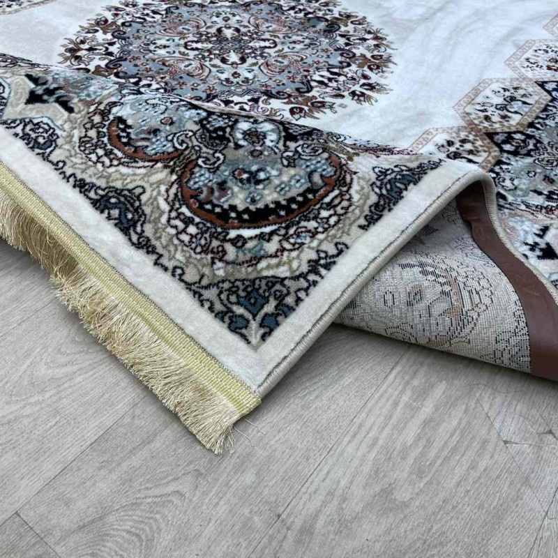 سجاد تركي كاشان 1019A كريم كريم مقاس 100*300 سجاد تركي كاشان 1019A كريم كريم مقاس 100*300