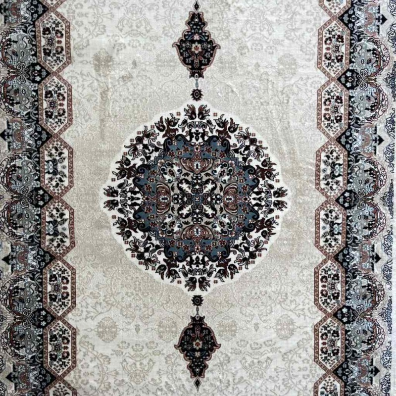 سجاد تركي كاشان 1019A كريم كريم مقاس 500*800