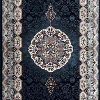 سجاد تركي كاشان 1019A كحلي مقاس 100*200