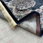 سجاد تركي كاشان 1019A كحلي مقاس 100*300 سجاد تركي كاشان 1019A 11ملى كحلي مقاس 100*300
