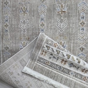سجاد ارتلاين بوهيمي تركي 1908B فيزون بني دائري مقاس 150*150