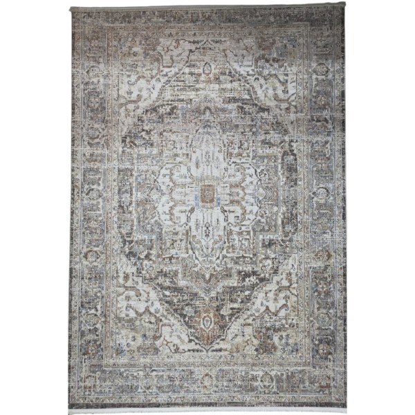سجاد ارتلاين بوهيمي تركي 1923A كريم انثراسيت مقاس 250*350