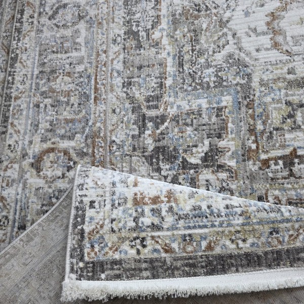 سجاد ارتلاين بوهيمي تركي 1923A كريم انثراسيت مقاس 250*350