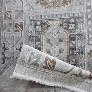 سجاد ارتلاين بوهيمي تركي A258B كريم فيزون دائري مقاس 150*150