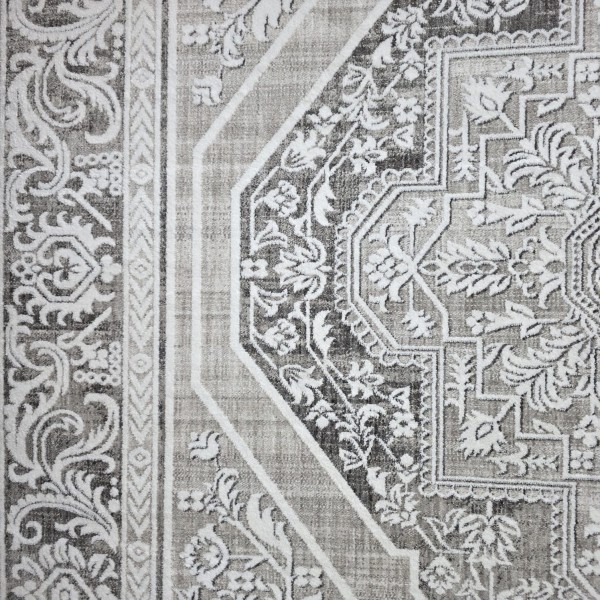 سجاد ارتلاين بوهيمي تركي A193C كريم انثراسيت مقاس 200*300