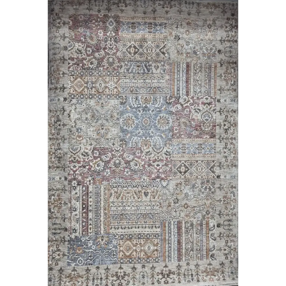 سجاد بوهيمي تركي A509A بني اصفر مقاس 50*80