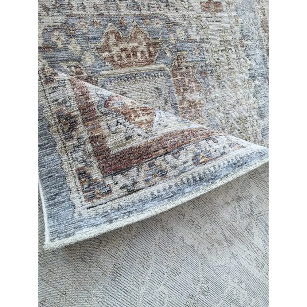 سجاد بوهيمي تركي A640A انتراسيت غامق مقاس 300*400