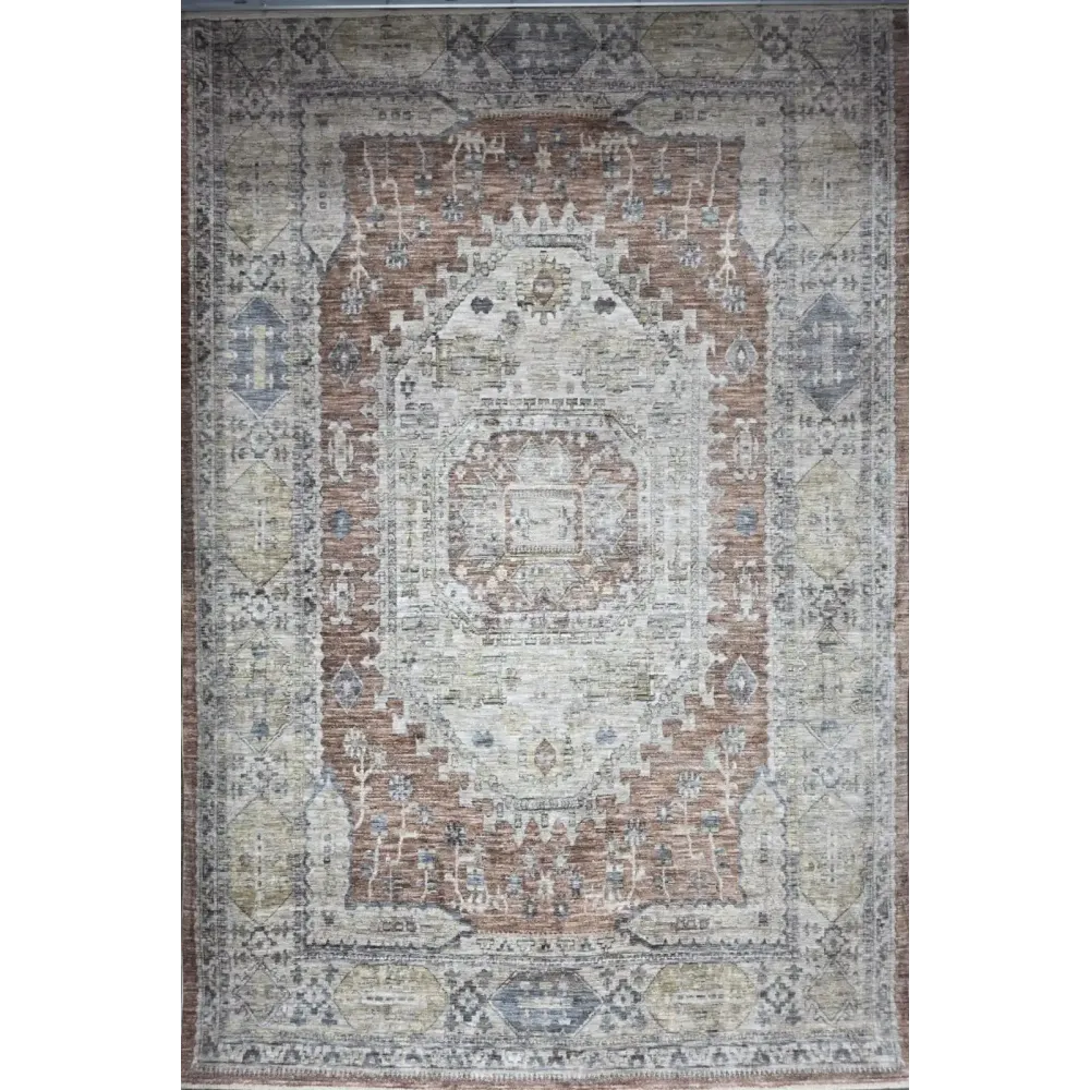سجاد بوهيمي تركي A640A انتراسيت اصفر مقاس 300*400