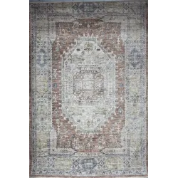 سجاد بوهيمي تركي A640A انتراسيت اصفر مقاس 80*150