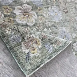 سجاد بوهيمي تركي هيربولين A492A اخضر مقاس 300*400