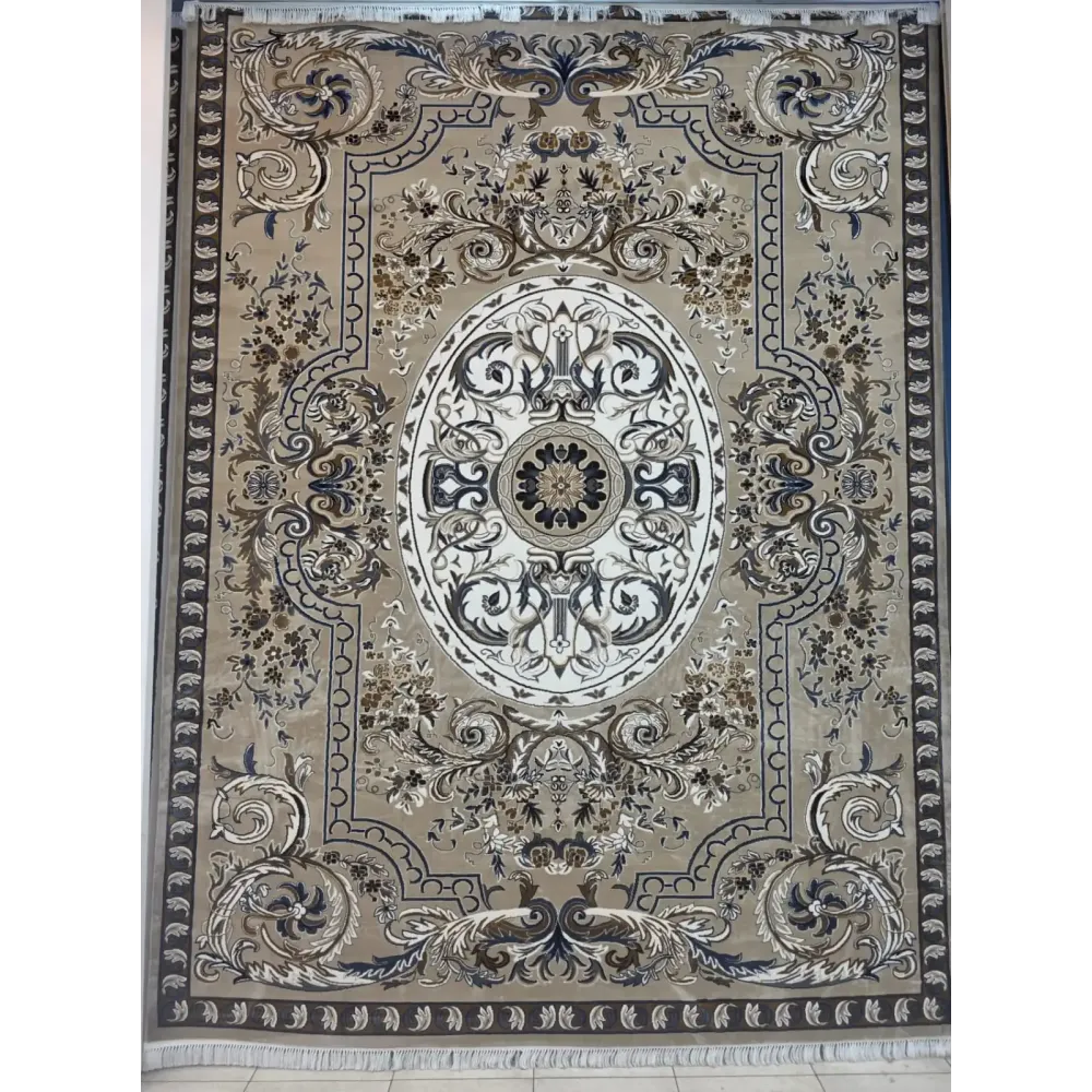 سجاد تركي شيراز A706C كلاسيك سميك ناعم بيج مقاس 400*800