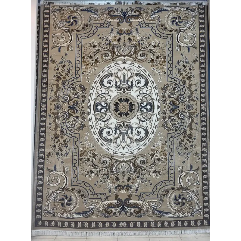سجاد تركي شيراز A706C كلاسيك سميك ناعم بيج مقاس 150*150
