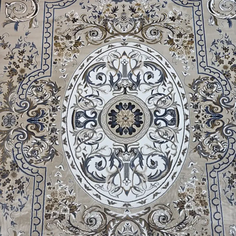 سجاد تركي شيراز A706C كلاسيك سميك ناعم بيج مقاس 150*150
